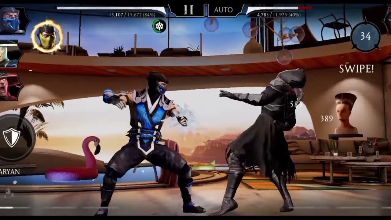 1 VS 3 MORTAL KOMBAT X MOBILE , SUBZERO @AtoZGaming-b4b #gaming #gameplay 