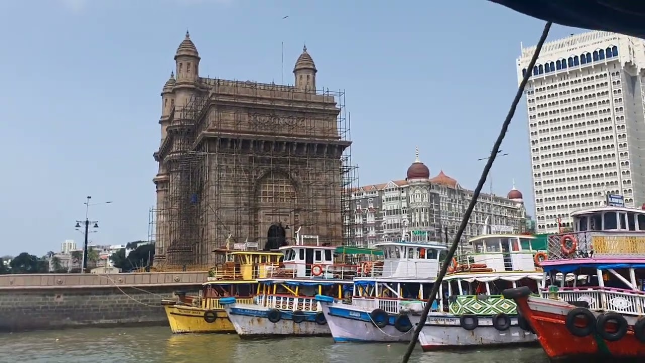  everyonecantravelbynavimittal mumbai gateway of India 🇮🇳 INDIA and taj hotel 🏨 