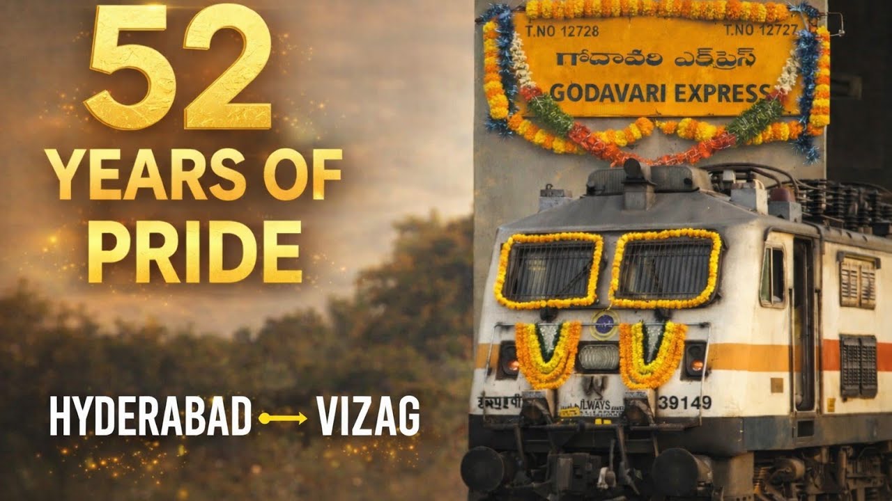 Godavari Express Turns 52 | Queen of South Central Railway | Hyderabad–Vizag
