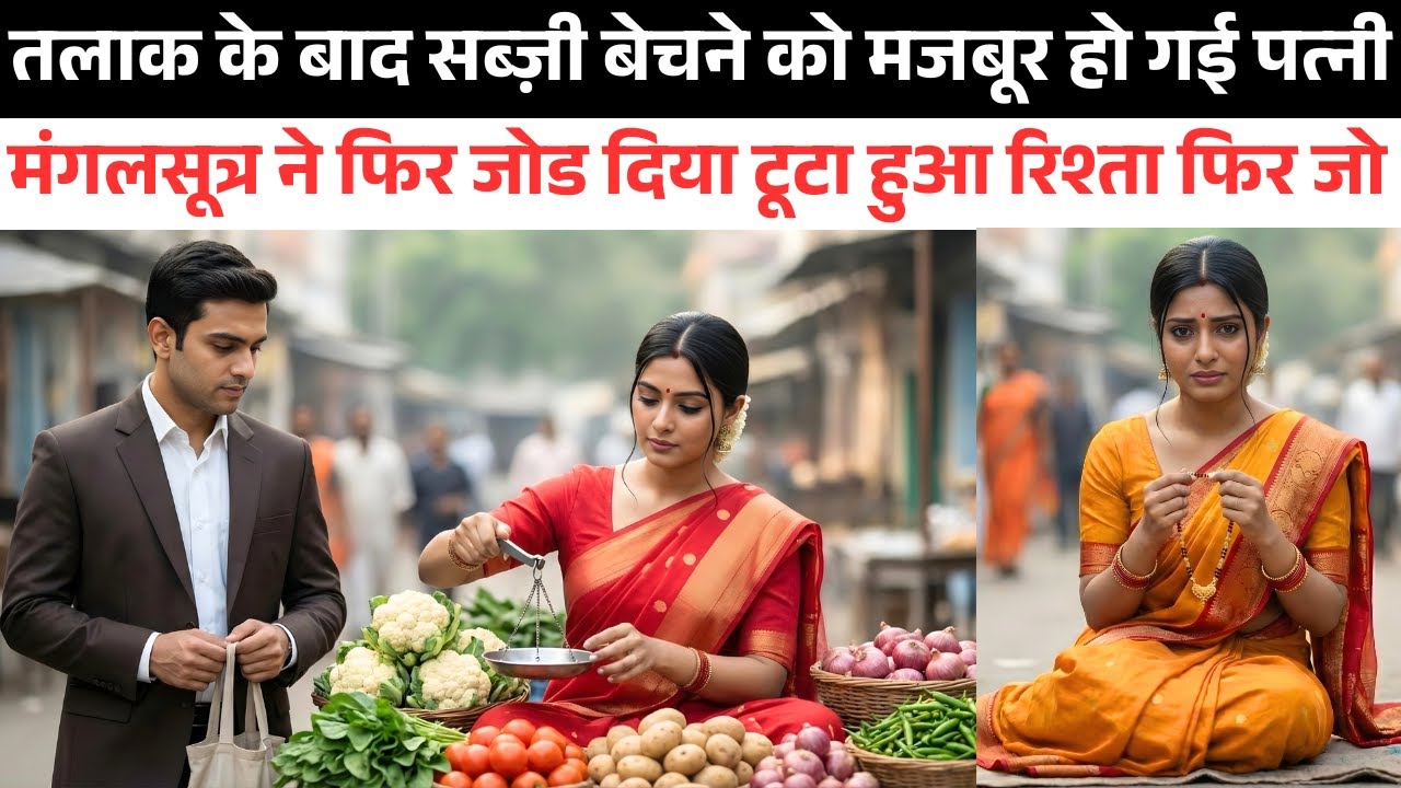 तलाक के बाद सब्ज़ी बेचने को मजबूर हो गई पत्नी मंगलसूत्र ने फिर जोड दिया टूटा हुआ रिश्ता