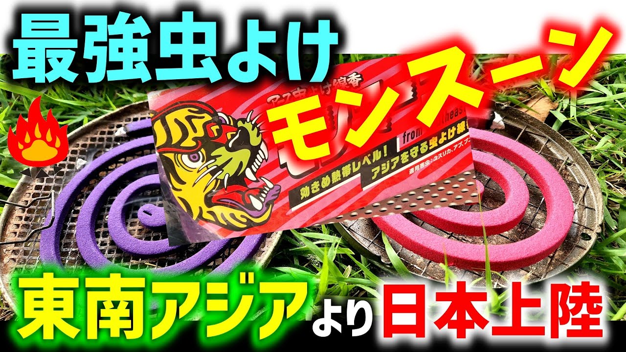 【キャンプ虫対策】東南アジアの最強虫よけモンスーン日本上陸！！