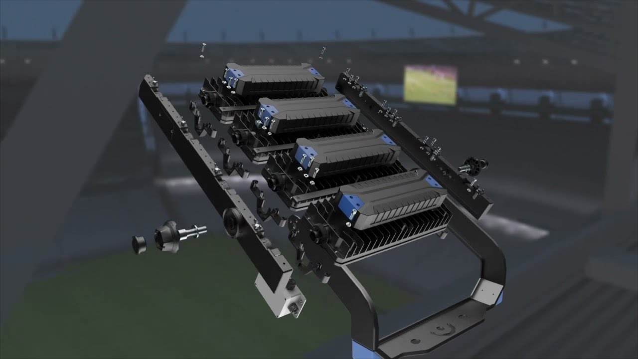 Светодиодный прожектор для стадионов и объектов с большой площадью