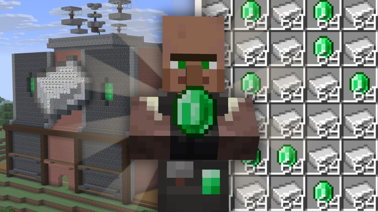 ¡Diseñè la MEJOR fabrica de Hierro y Esmeraldas de Minecraft!