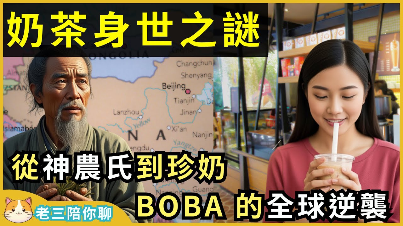 冷知識，奶茶歷史起源之謎！從神農氏到珍珠奶茶BOBA的全球逆襲｜│老三陪你聊 #冷知識 #飲料 #食物 #歷史