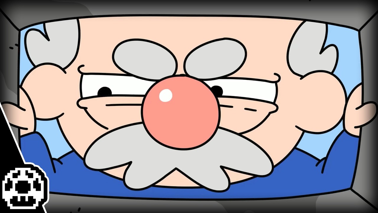 Buben spielen einen Cartoon.