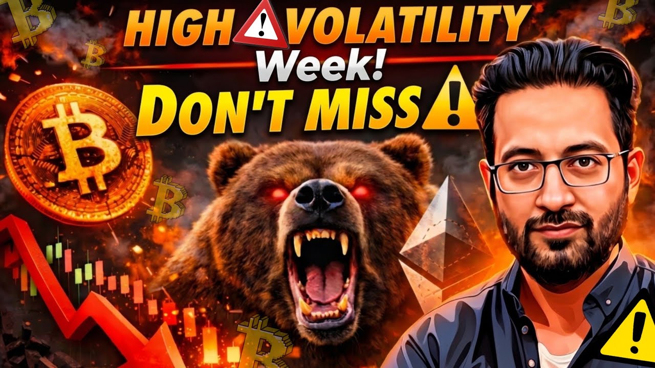 🚨 HIGH VOLATILITY WEEK  ? ⚠️ Latest Crypto Market Analysis & BTC News Today