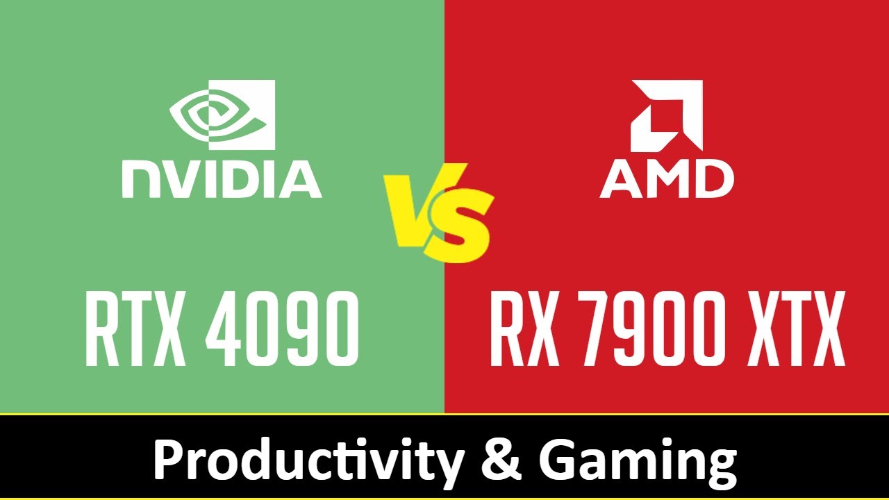nVidia GeForce RTX 4090 vs AMD Radeon RX 7900 XTX - Productivity & Gaming (Core i9 13900K)