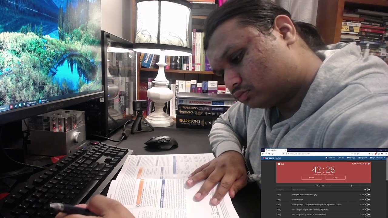 Study Log - Study With me for 5 hours! (Pomodoro, No Music)
