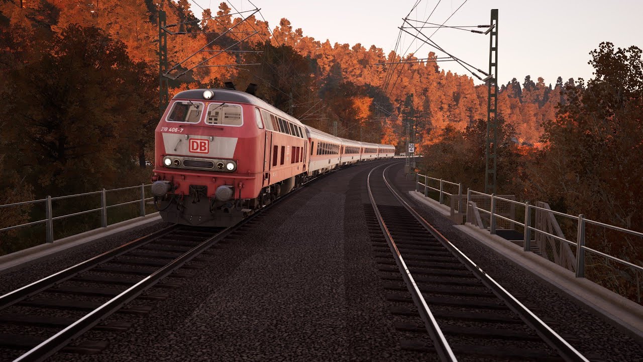 Führerstandsmitfahrt BR 218 als IR 2402 nach Erfurt Hbf (Stuttgart-Heilbronn) // TSW 6 + Mods