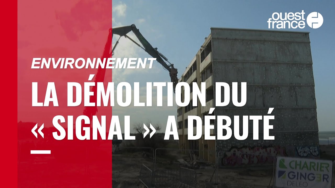 Environnement : la démolition du « Signal » à Soulac-sur-Mer a débuté