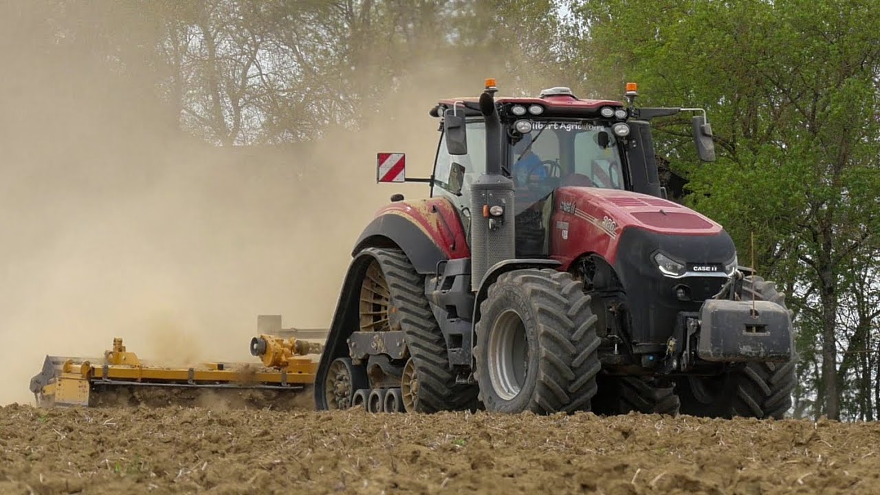 🌱Préparation semis de printemps 2025 ! [ Case IH Magnum 380 CVX ~ Alpego 8M ] 🌱