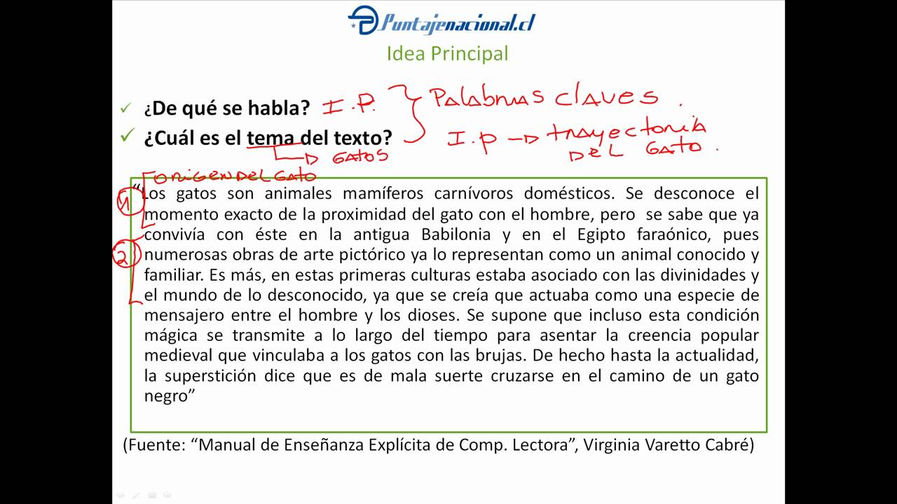 Taller estrategias de comprensión lectora - Lección 1