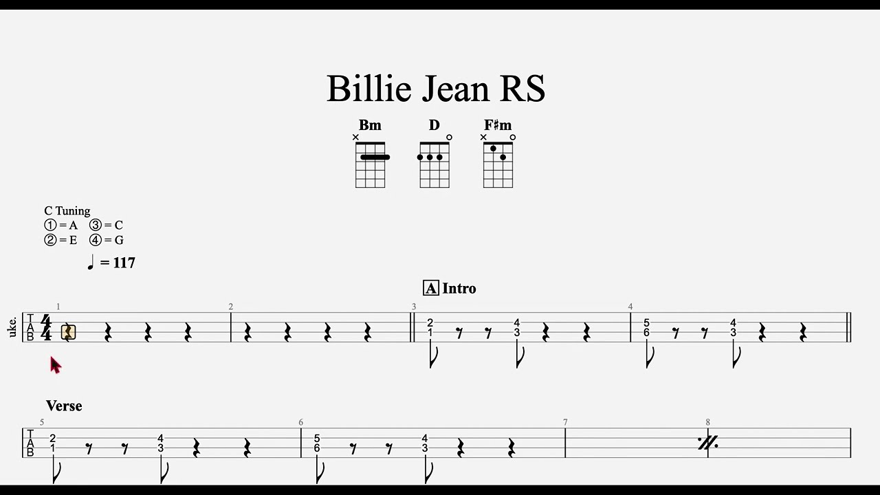 Billie Jean Ukulele (Short Version)