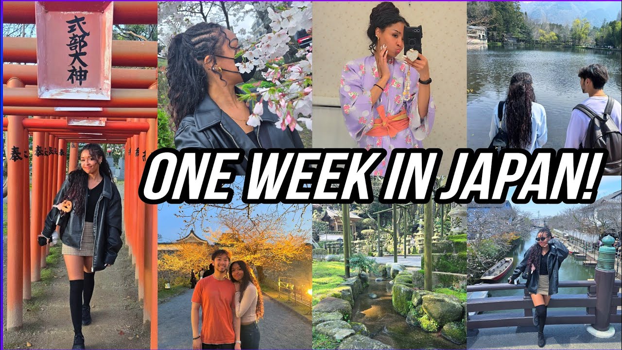 日本旅行Vlog｜温泉、桜、神社、アニメ、グルメなど！
