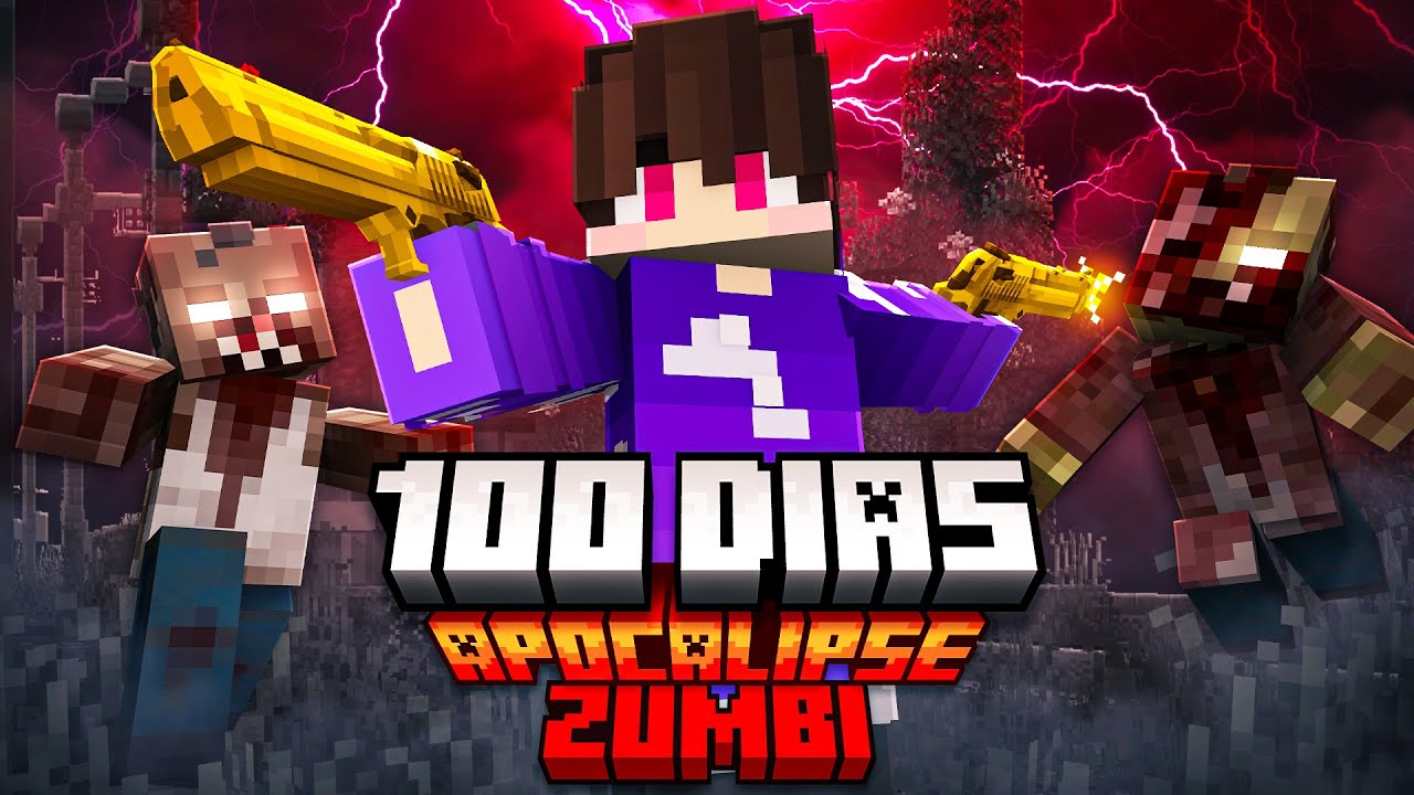 Sobrevivi 100 DIAS no APOCALIPSE ZUMBI no Minecraft - O FILME
