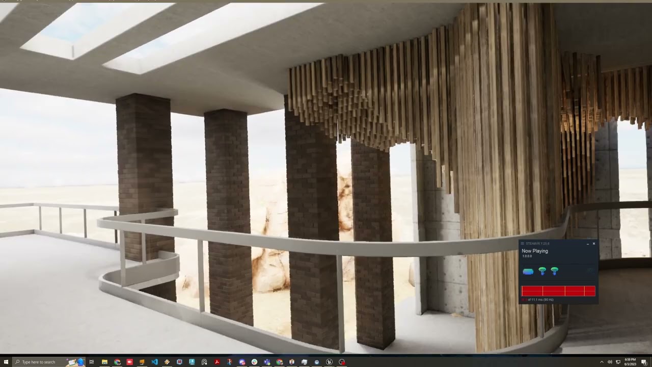 Design in 3DSmax and visualize in UE5 VR. All realtime lighting! No un-wraps! No light baking. Just