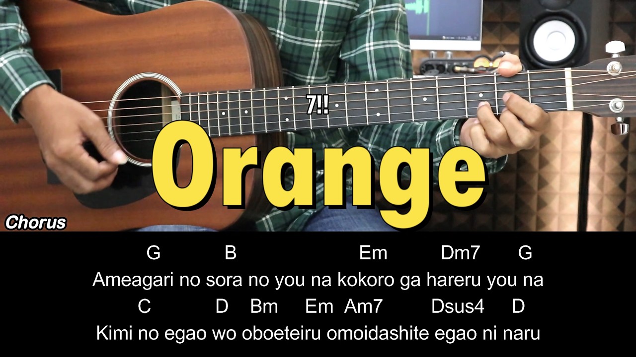 Orange - 7!! | EASY Guitar Tutorial with Chords / Lyrics