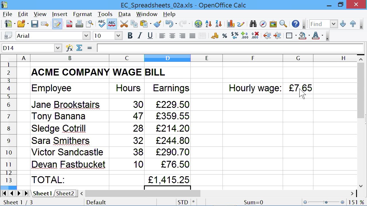 Spreadsheets #2: Absolute & Relative Cell Addresses