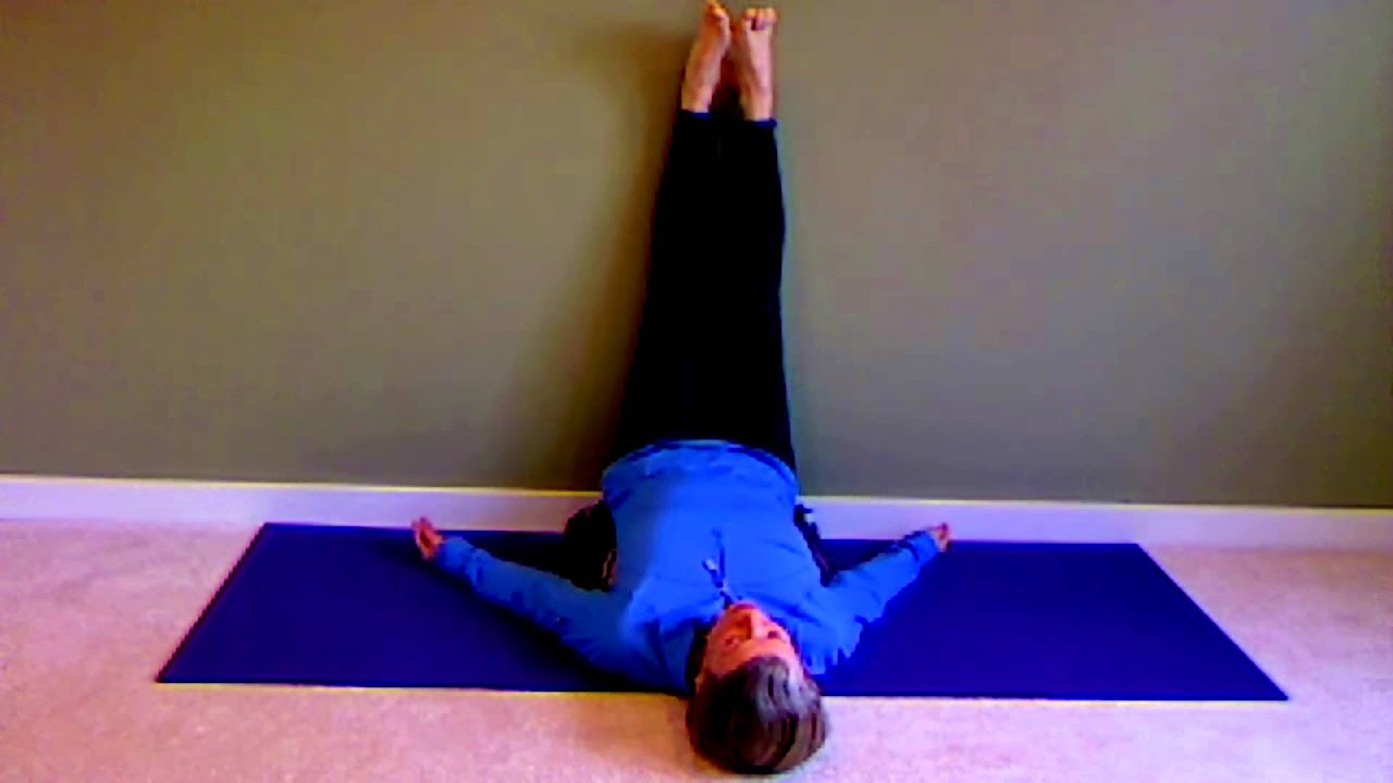 legs up the wall is great for reducing your stress, back pain AND your blood pressure!