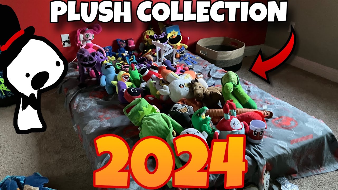 Plush Collection 2024 (Poppy Playtime, Fnaf, Piggy, Rainbow Friends, TADC, Custom Plushies, ect)