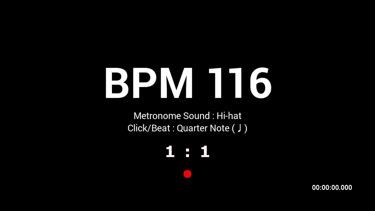 Metronome BPM 116 / Hi-hat