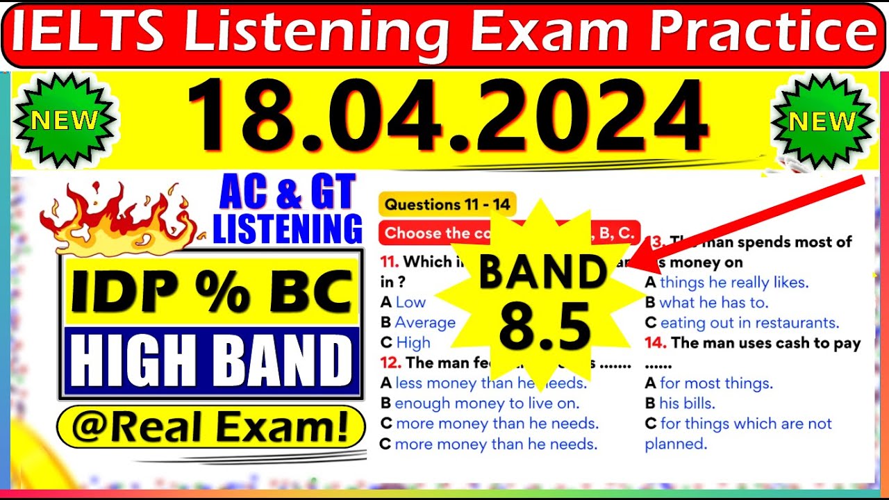 IELTS LISTENING PRACTICE TEST 2024 WITH ANSWERS | 18.04.2024