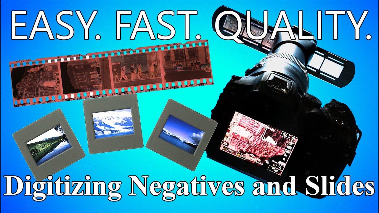 The BEST way to DIGITISE 35mm Negatives and Slides using your digital camera 📸