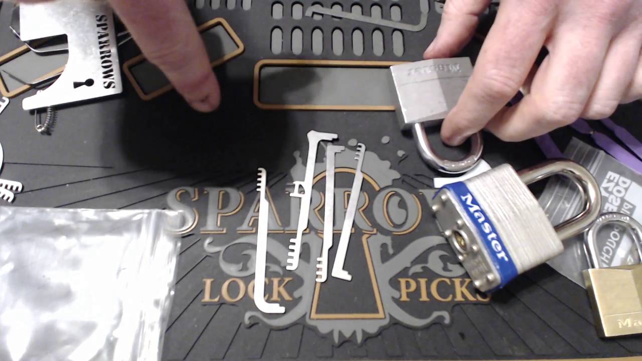 Irongeek's wallet lock picking tools (Sparrows Comb Picks, Serepick Bogotas)
