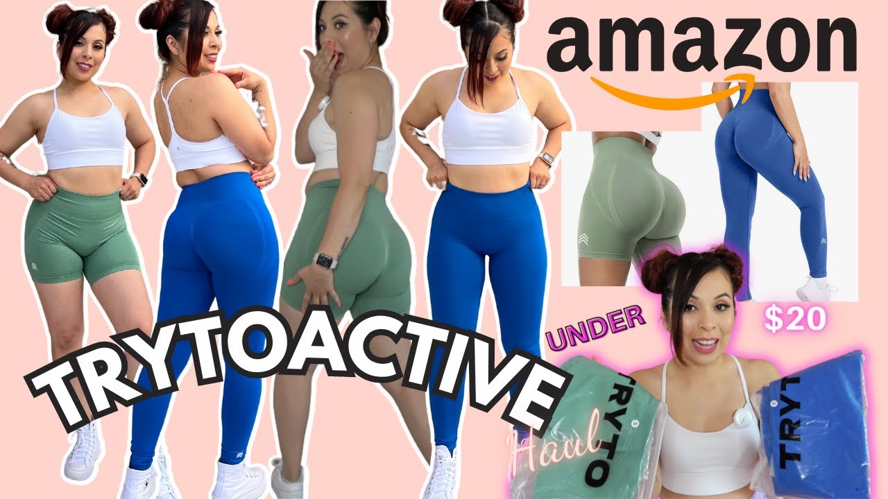UNDER $20 AMAZON ACTIVEWEAR THAT SNATCH & LIFT 🔥 | TRYTO ACTIVE |Jasmine Valdez