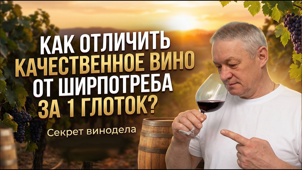Как отличить КАЧЕСТВЕННОЕ вино от ширпотреба за 1 ГЛОТОК? #вино #дегустация