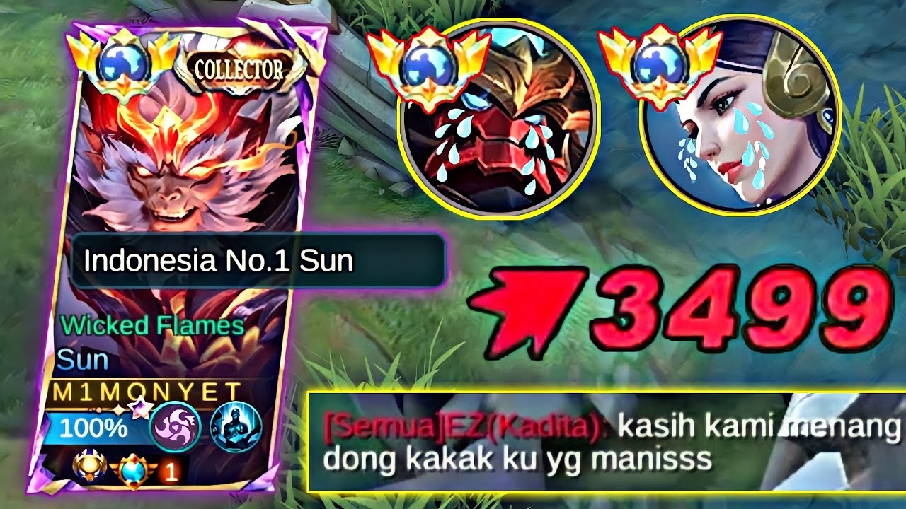 BEST BUILD FULL DAMAGE SUN | BUILD SUN TERSAKIT 2024 | MOBILE LEGENDS