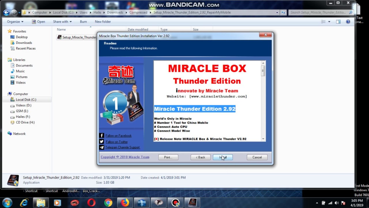 Miracle Box & Miracle Thunder Installation