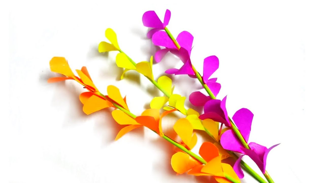 DIY Paper flowers Easy | DIY Paper Crafts for School Project | Paper Flower Easy Making Tutorial