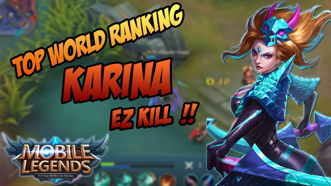 Aksi Pro Player Karina Build EZ KILL | Mobile Legends Pro Gameplay #1