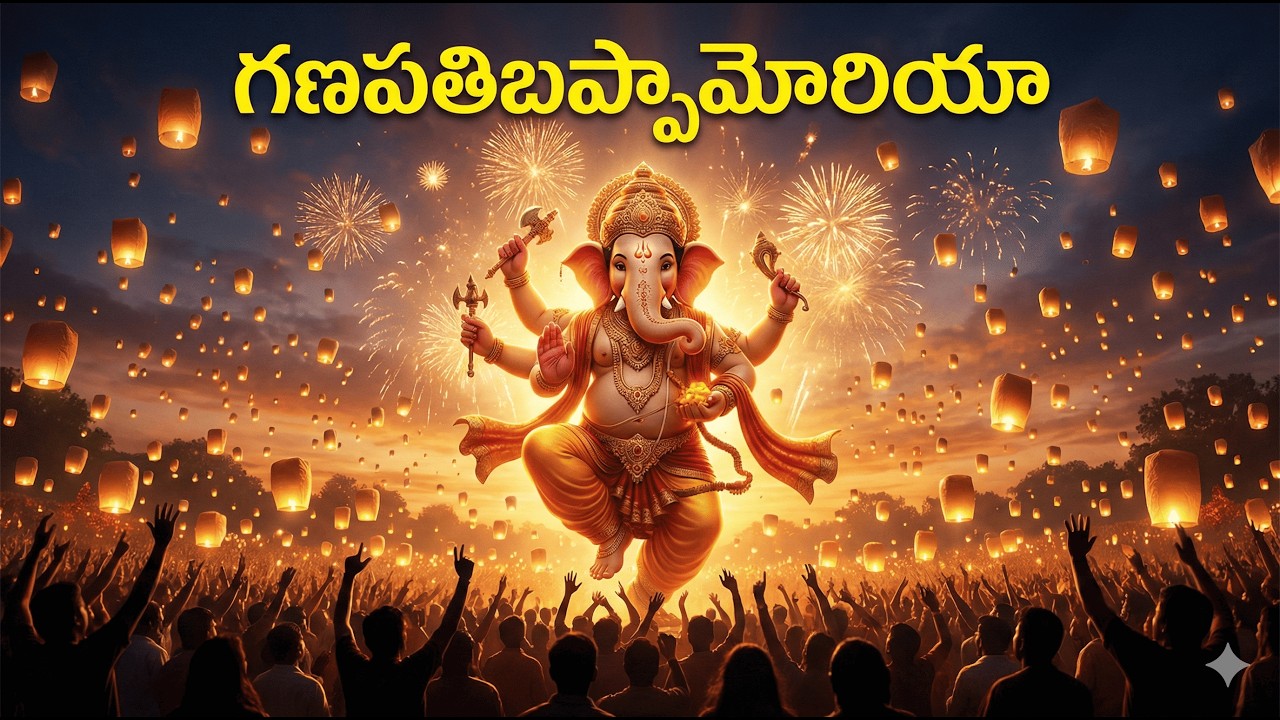 గణపతి బప్పా మోరియా | Epic Divine Ganesha Song | Bhakti Song in Telugu |Telugu Dhvani