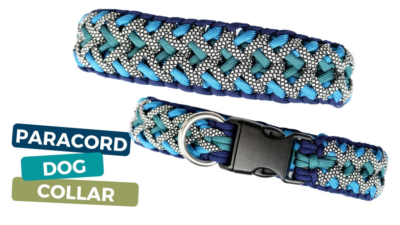 HOW TO MAKE A PARACORD DOG COLLAR TUTORIAL // Paracord projects