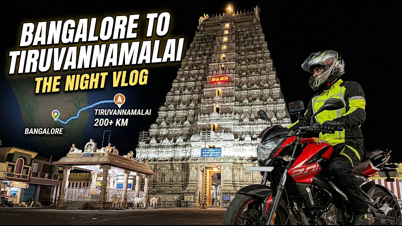 Bangalore to Thiruvannamalai Non-Stop Ride | 400 KMS Ride on NS200 & Duke 200 🏍️🔥