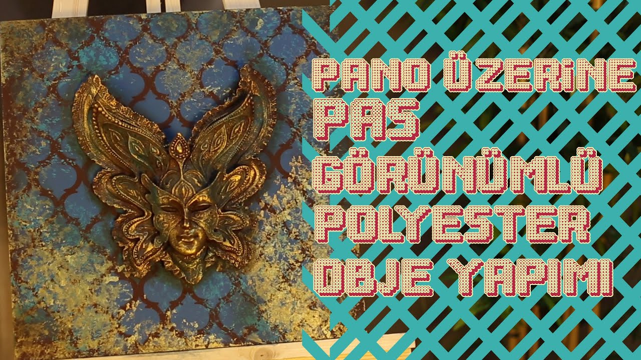 Banuca Sanat [Pano Üzerine Pas Görünümlü Polyester Obje Yapımı]