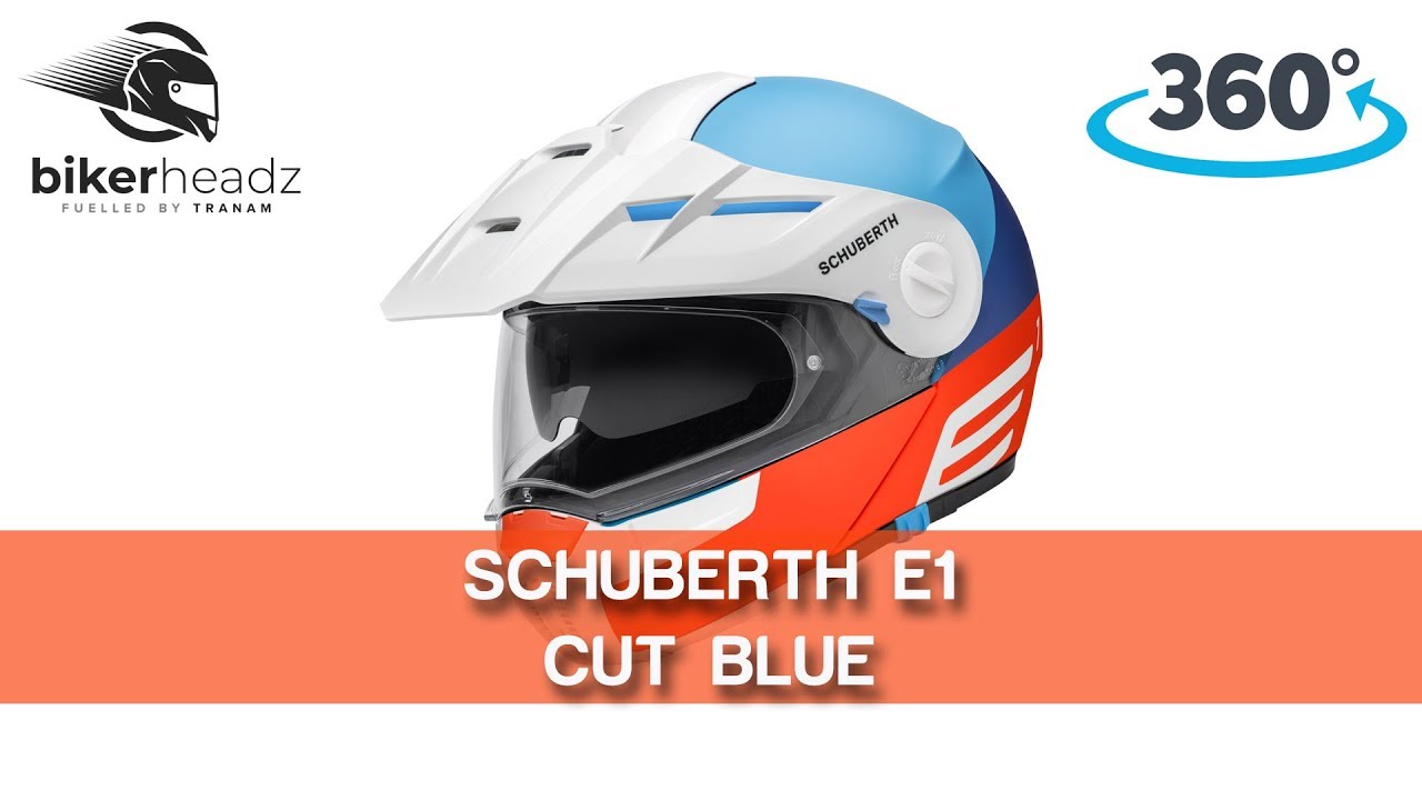 Schuberth E1 Cut Blue - 360 HD | Bikerheadz.co.uk