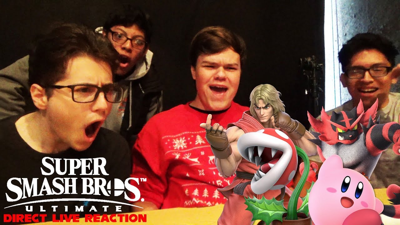 PIRANHA PLANT?! Super Smash Bros. Ultimate Direct 11.1.2018 LIVE REACTION with Friends!