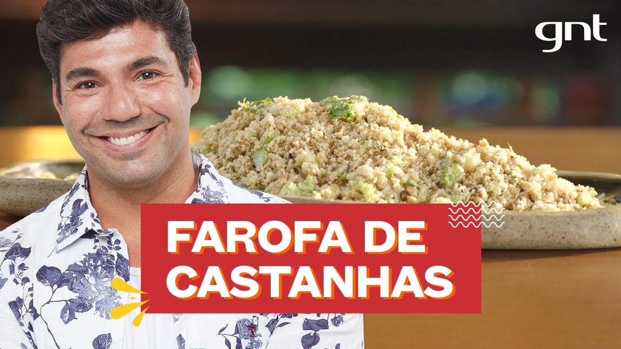 Farofa crocante com castanha-de-caju e castanha-do-pará | Felipe Bronze | Perto do Fogo