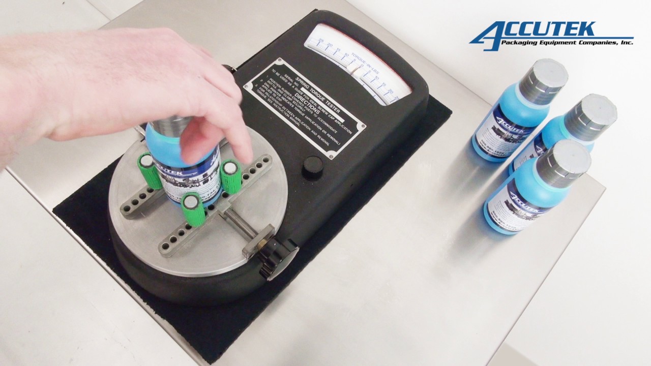 Cap Torque Tester - Accutek Packaging Equipment Companies