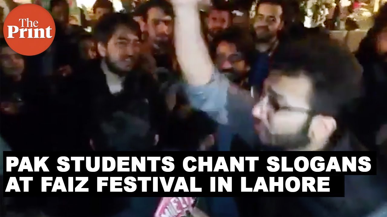 Watch: Pakistani students chant 'Azadi' slogans at the Faiz festival in Lahore