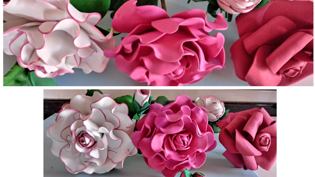 como fazer rosas sem frisador, #rosasemeva, #florsemfrisador.