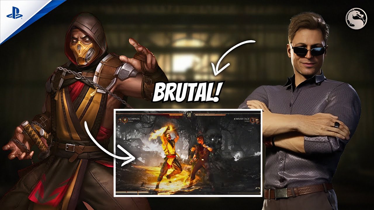 Scorpion vs Johnny Cage in Mortal Kombat 1 – This Fight Got INTENSE