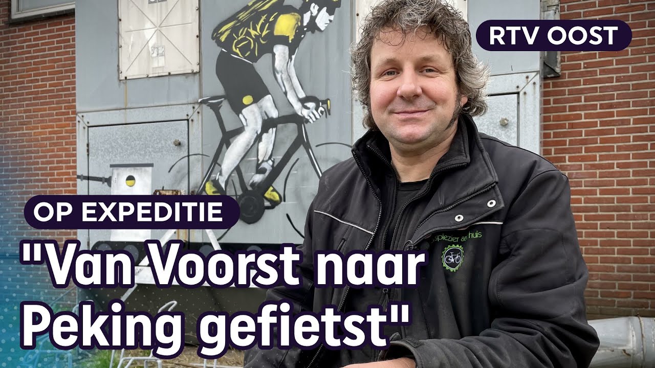 Maarten (42) heeft de wereld rondgefietst: nu is hij mobiele fietsenmaker | RTV Oost