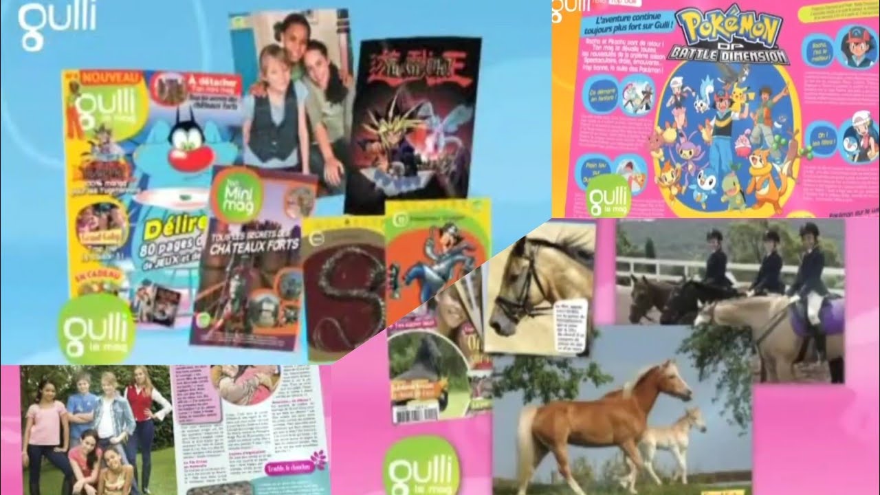 Pubs Gulli magazines (Gulli le mag + Passion chevaux)