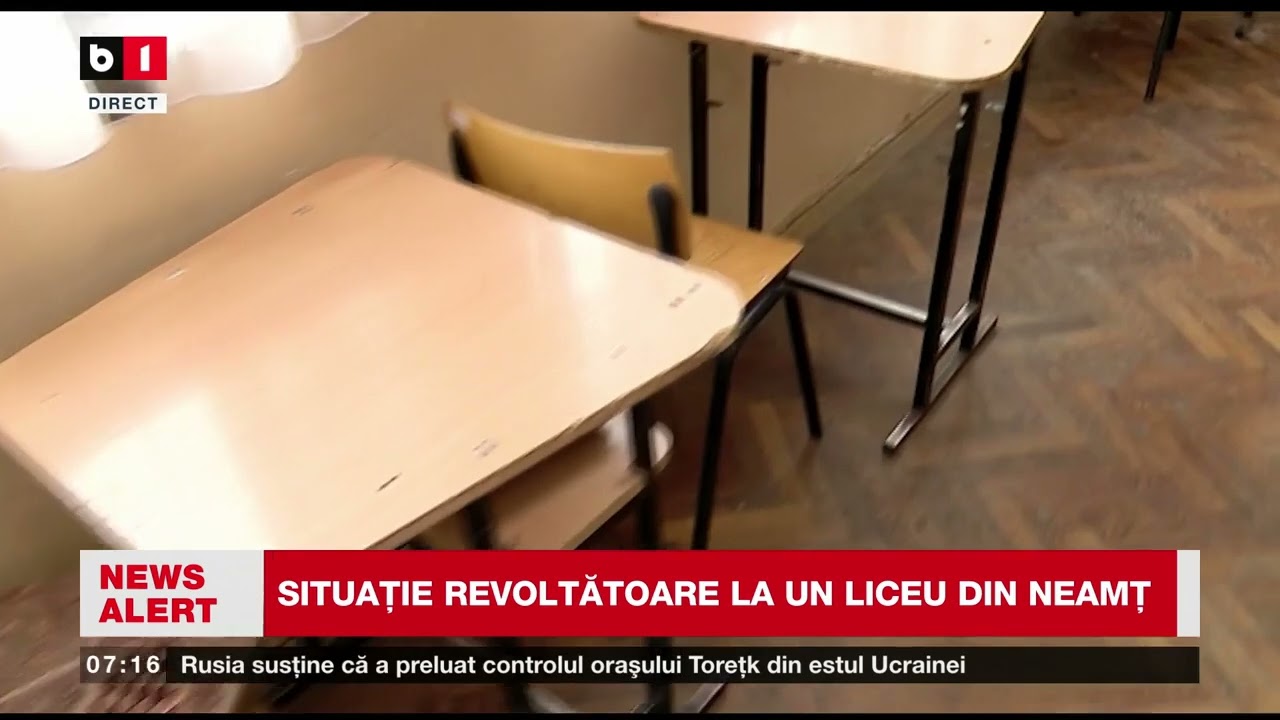 SITUAȚIE REVOLTĂTOARE LA UN LICEU DIN NEAMȚ_Știri B1TV_8 febr. 2025