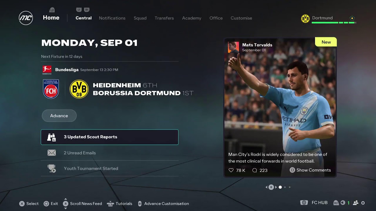 FC26 Dortmund carrier mode