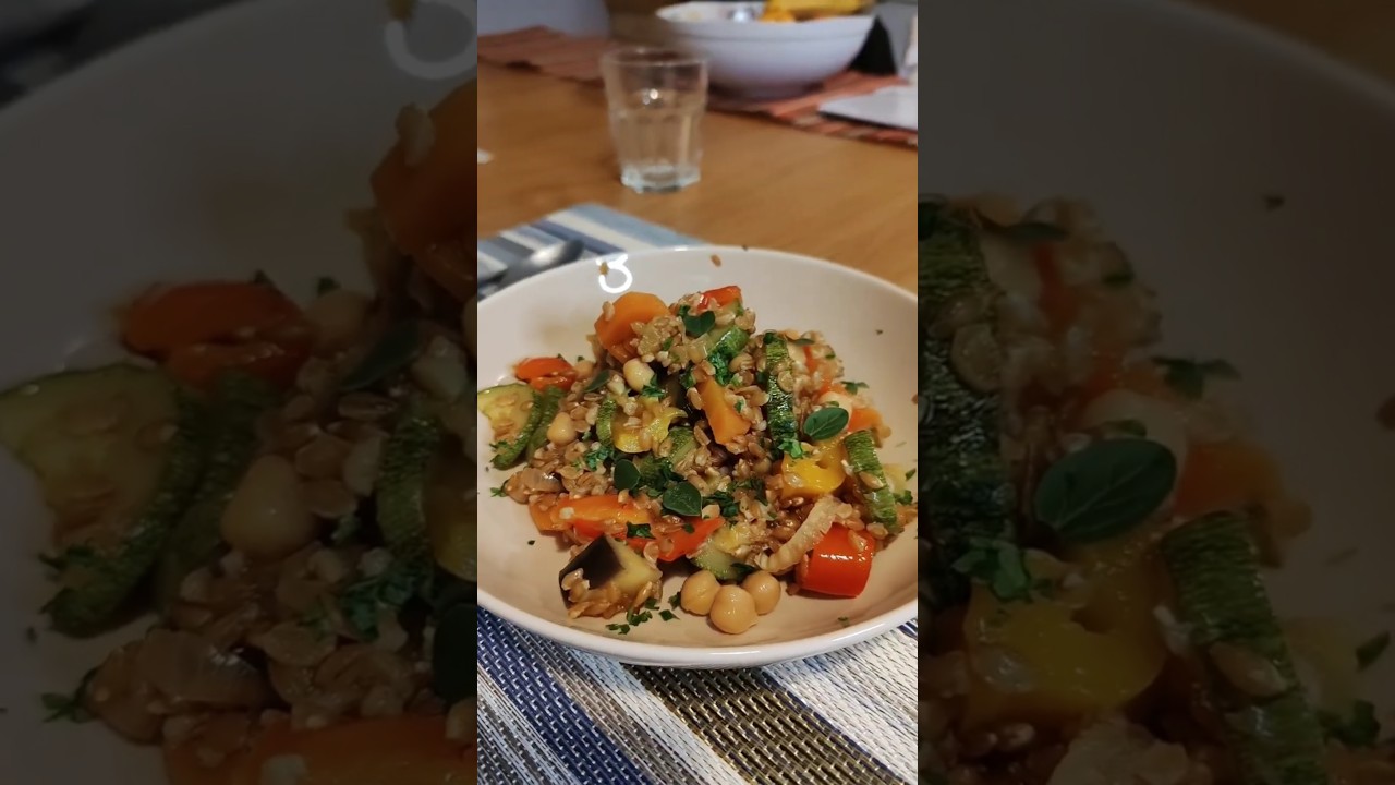 Insalata di Farro e Verdure: La Ricetta light Vegana #insalate #verdure #vegan #light